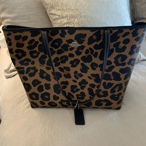 Coach Leopard print City Tote